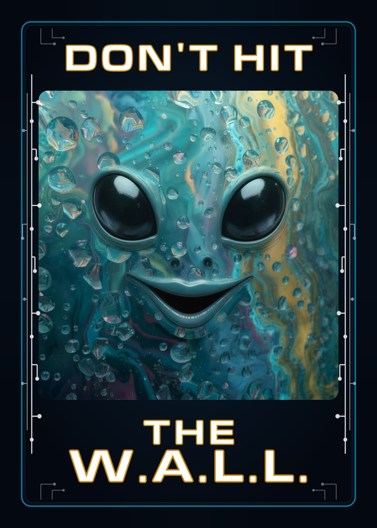 Don't Hit The W.A.L.L. card back artwork