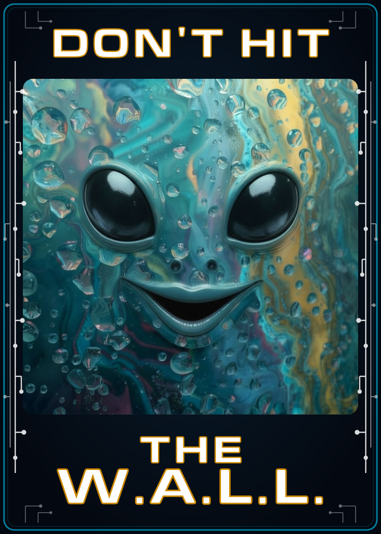 Don't Hit The W.A.L.L. card back